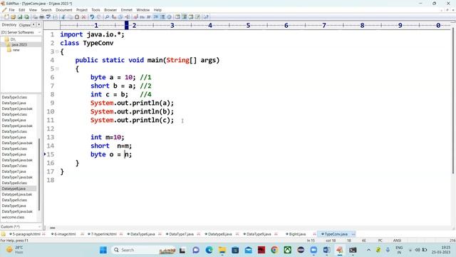 8 java full stack Data types ( Type conversion, casting and promotion) 25 03 2023 смотреть онлайн