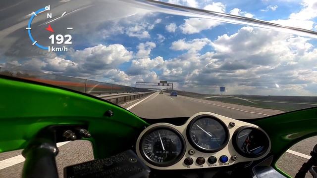Kawasaki ZX9R top speed GPS - 273 km/h смотреть онлайн