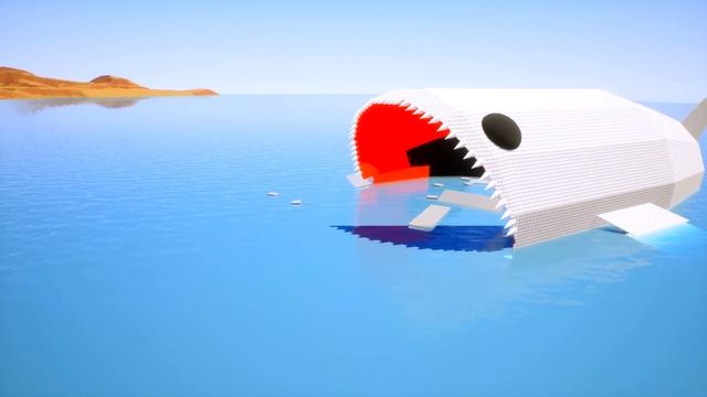 ГИГАНТСКИЙ МОРСКОЙ МОНСТР БЛУП ПРОТИВ ТИТАНИКА И ОГРОМНЫХ КОРАБЛЕЙ В БРИК РИГС! ВЫЖИВАНИЕ BRICK RIG смотреть онлайн