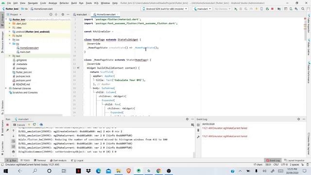 BMI Calculator in Flutter Part 1 смотреть онлайн
