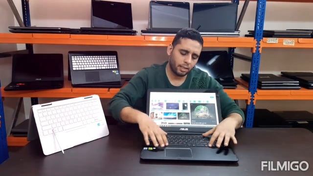 Asus تيتانيوم إسود Q524UQK смотреть онлайн