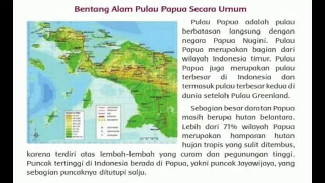 BENTANG ALAM PULAU PAPUA • Tema 1 Sub tema 2, Kelas 5 SD. смотреть онлайн