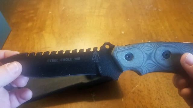 TOPS KNIVES STEEL EAGLE 105 FOR EDC, IS A BEAST, WITH TEETH TO MATCH!! MANY TACTICAL USES! смотреть онлайн