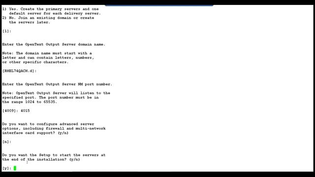 Output Server Installation with Oracle SID смотреть онлайн