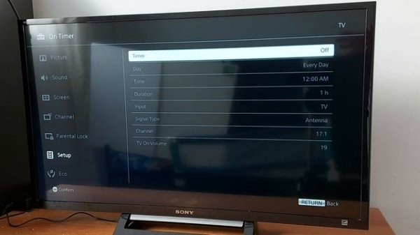 How to enable or disable sleep timer on television