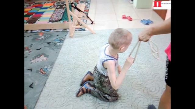 ЛФК при ДЦП /Слёзы на растяжке 2 часть платный центр "Жемчужина" смотреть онлайн