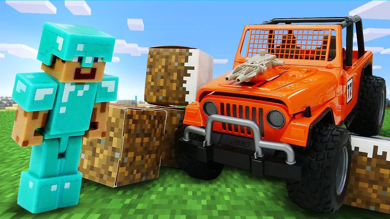 Игры minecraft - Прокачиваем Джип для Стива Майнкрафт Лего! - Видео игры машинки для мальчиков смотреть онлайн
