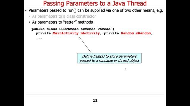 Java Threads: Passing Parameters to a Thread смотреть онлайн