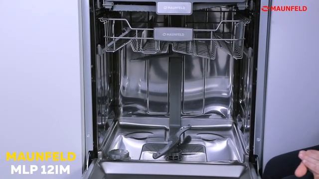 Видеообзор посудомоечной машины MAUNFELD MLP 12IM смотреть онлайн