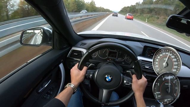 BMW 320d GT F34 190HP TOP SPEED ON GERMAN AUTOBAHN NO LIMIT