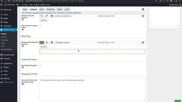 Category Next Page URL Selector Example - WP Content Crawler смотреть онлайн