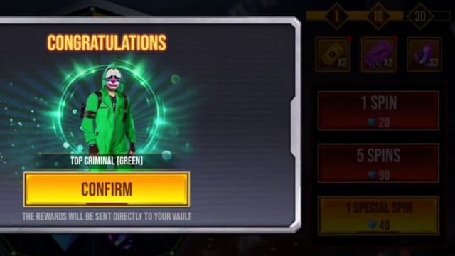 i got only one spin green criminal free fire green criminal 1 spin free fire new event #freefire смотреть онлайн