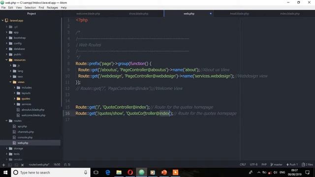 Laravel 6 Tutorials for Beginners(Part 18) - Extend the Master template смотреть онлайн