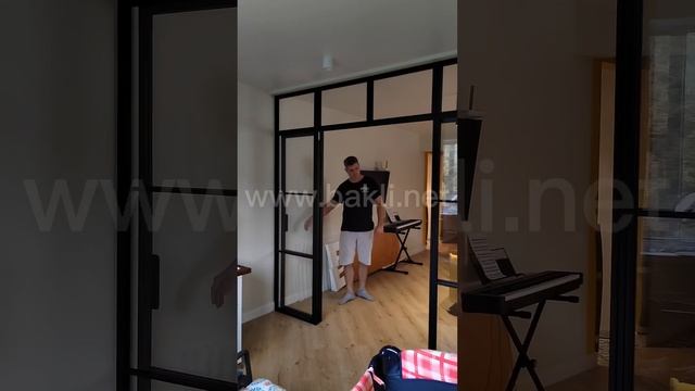 Перегородка с распашными двустворчатыми дверьми |межкомнатные перегородки | компания БАКЛИ Краснода смотреть онлайн