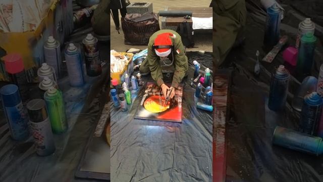 Уличный художник (картина за 6 минут) смотреть онлайн