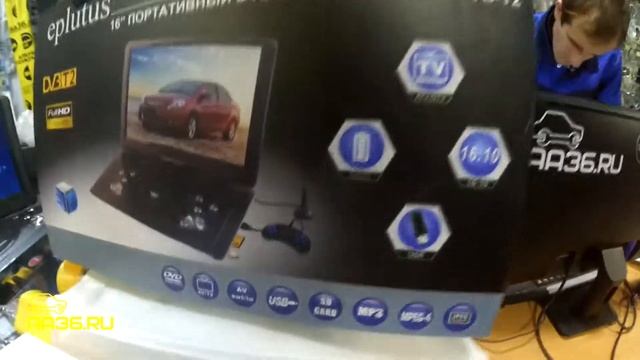 Eplutus EP-1516T портативный DVD плеер с тюнером DVB-T2 смотреть онлайн