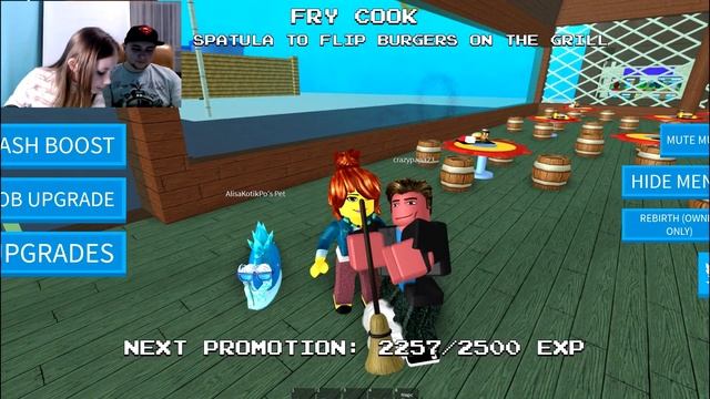 ROBLOX FAST FOOD SIMULATOR! Роблокс СИМУЛЯТОР УБОРЩИКА смотреть онлайн