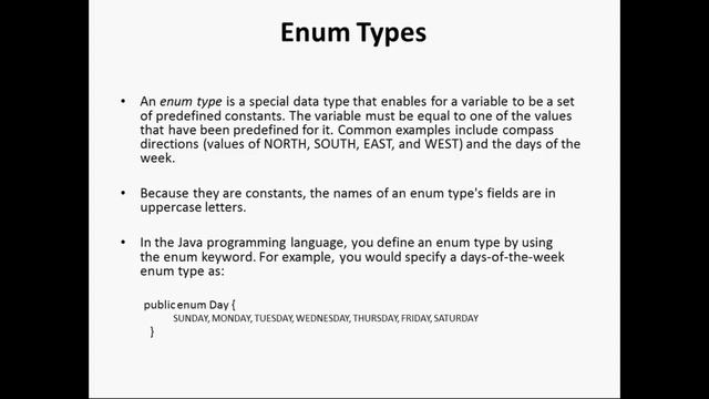 Oracle Java SE Online Training Video Tutorial – Learning ENUM смотреть онлайн