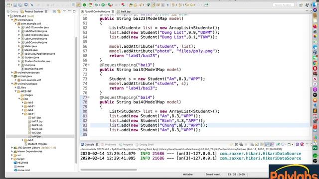 Spring Boot (Java 5) - Lab 4 - JSTL trong Spring Boot смотреть онлайн