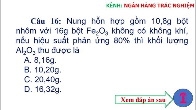 Đề thi Học kì 2 Hóa học lớp 12 có đáp án смотреть онлайн