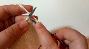 Вяжем по схемам: изнаночная скрещенная петля