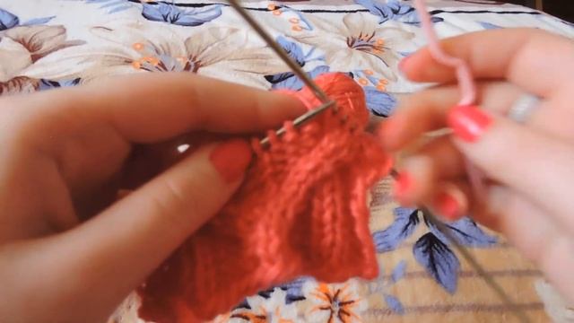 Вязание спицами. Двойная коса // Knitting a Double Stitch Pattern смотреть онлайн