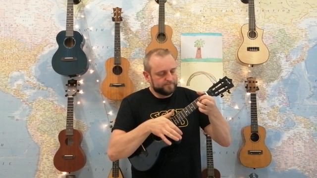 Enya EUT-MAD Blue Tenor Ukulele Low G Demo смотреть онлайн