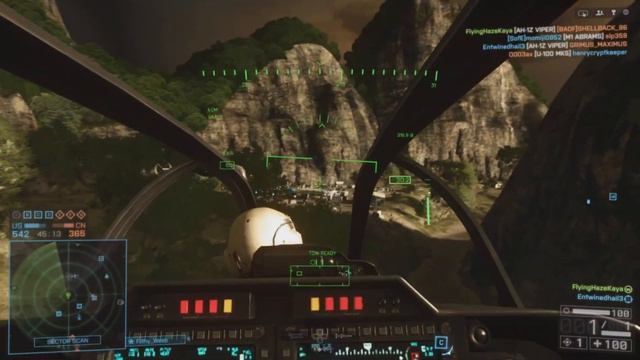 Battlefield 4: Attack helicopter AH-1Z killstreak gameplay on Dragon Pass PS5 4K смотреть онлайн