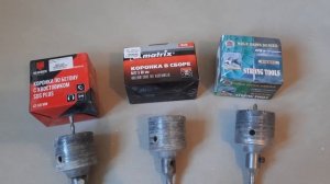 Отзыв о коронках по бетону фирм HEADROCK, Matrix и Razain