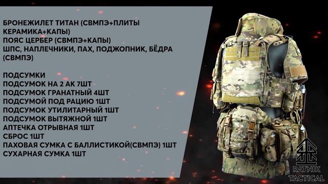 Всегда в наличии Штурмовые комплекты бронезащиты от Ratnik Tactical.