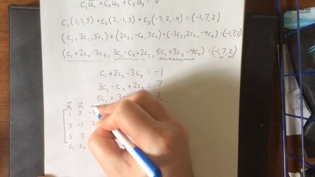 Write a vector as a linear combination of other vectors смотреть онлайн