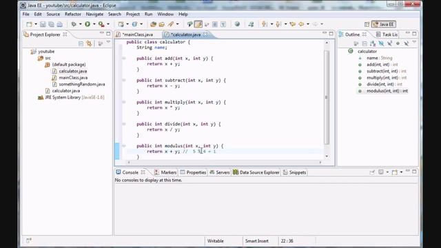Java Programming - 13 - Creating a calculator class with methods смотреть онлайн