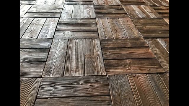 Изготовление бетонной тротуарной плитки под состаренную доску. Новинка! смотреть онлайн