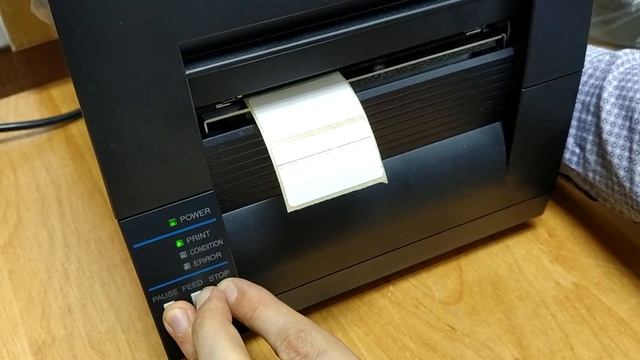 Принтер этикеток CITIZEN CL-631. Калибровка. смотреть онлайн