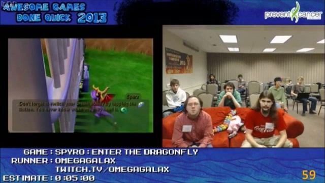 spyro enter the dragonfly glitch awesome games done quick 2013 смотреть онлайн