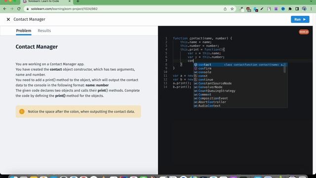 Contact Manager Sololearn Project JavaScript смотреть онлайн