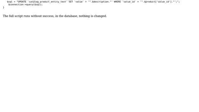 Magento 2 Update mass Product description using $mysqli-＞real_escape_string() using core php... смотреть онлайн