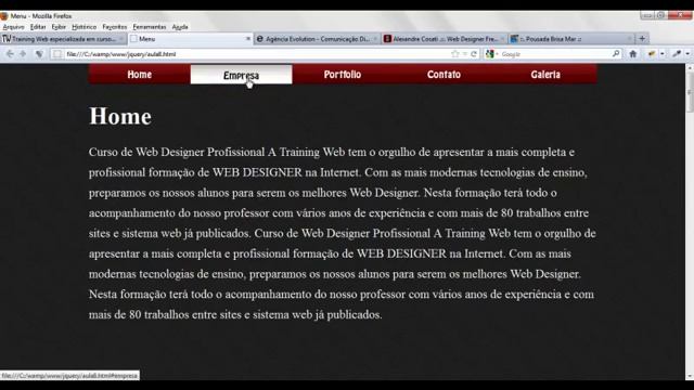 Curso de Web Designer - HTML5, CSS3, JQuery, JavaScript, PHP, MYSQL e muito mais смотреть онлайн