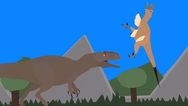 Allosaurus vs utahraptor (Stick nodes) смотреть онлайн