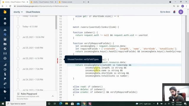 Link Shortener React App - Part 51 | Bit.ly Clone (Firebase) | Firebase Security rules смотреть онлайн
