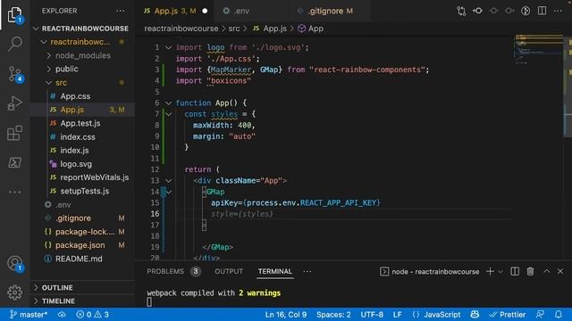 React Rainbow Course #4 | Google Maps & Google Address Lookup смотреть онлайн