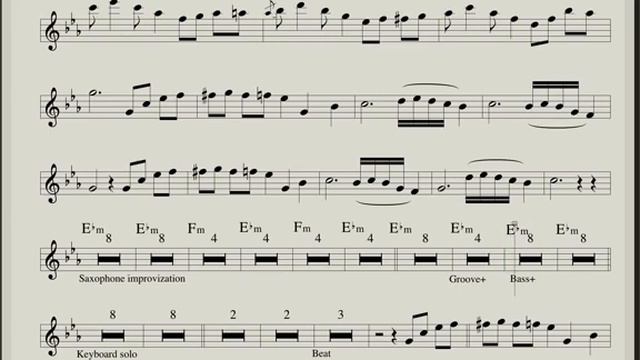 Paul Desmond Take Five sheet music & Backing track for saxophone alto смотреть онлайн