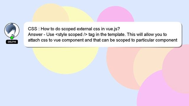 CSS : How to do scoped external css in vue.js? смотреть онлайн