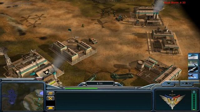 Zero Hour AirForce Challenge 05 vs Stealth hard mode Command and Conquer Generals смотреть онлайн