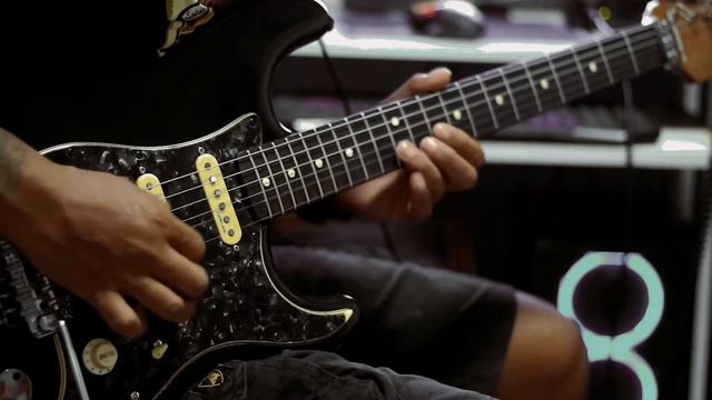 NUX CERBERUS . GANEE pickups. Fender strat floydrose смотреть онлайн
