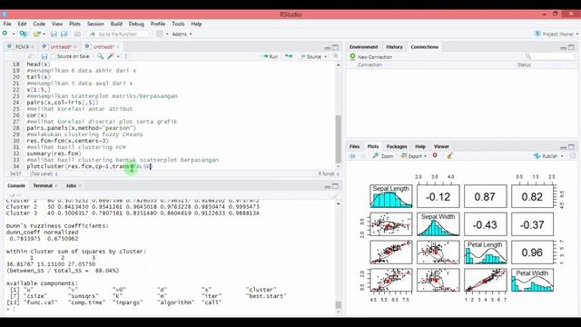 Fuzzy C Means Menggunakan RStudio | R смотреть онлайн