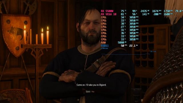 MSI ALPHA 15 RYZEN 7 3750H RX 5500M The Witcher 3 ( Nvidia Hairwork ON ) Ultra Setting смотреть онлайн