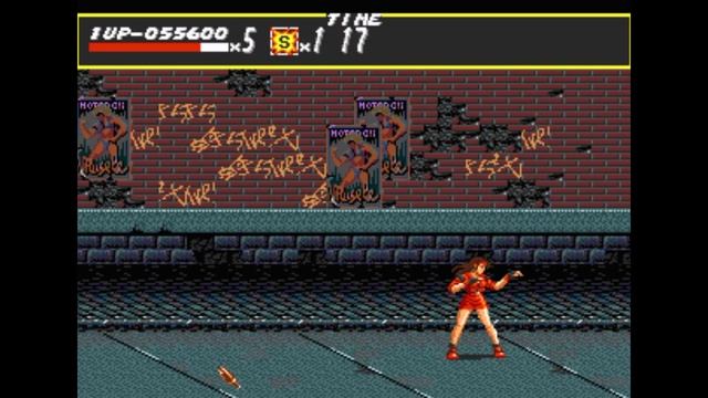 Sega Mega Drive 2 (Smd) 16-bit Streets of Rage 1 (Bare Knuckle) Round 2