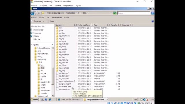 Servidor BD PostgreSQL en Windows Server 2008 смотреть онлайн