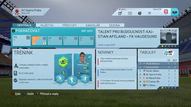 Česká liga do hry Fifa 16 - 8. zápas смотреть онлайн